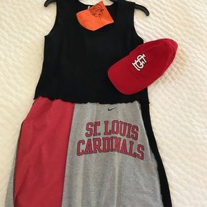 STL Cardinals cute t-shirt dress; never worn.